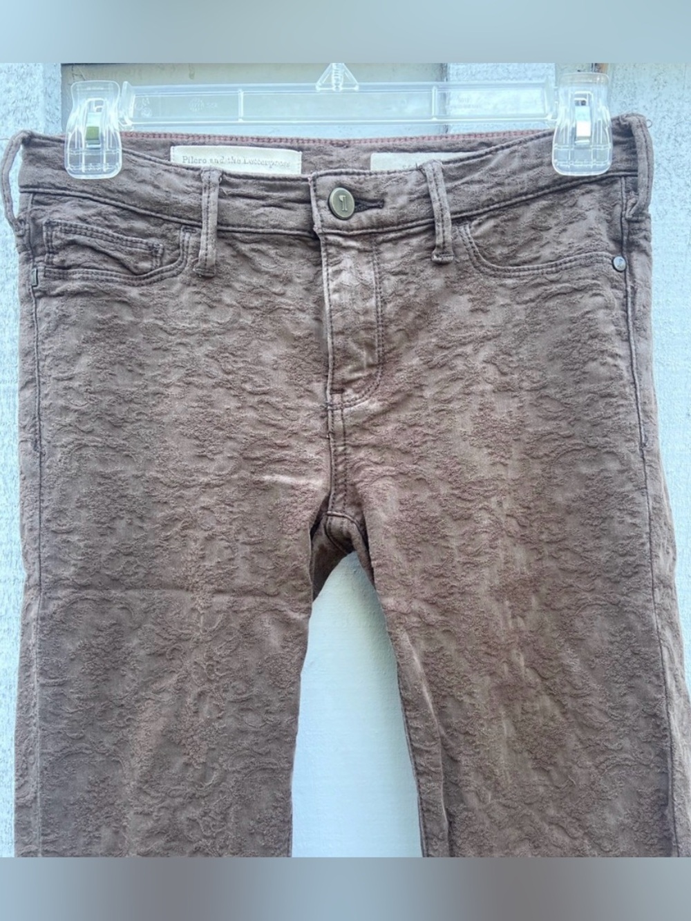Anthropologie x Pilcro Serif Textured Jeans